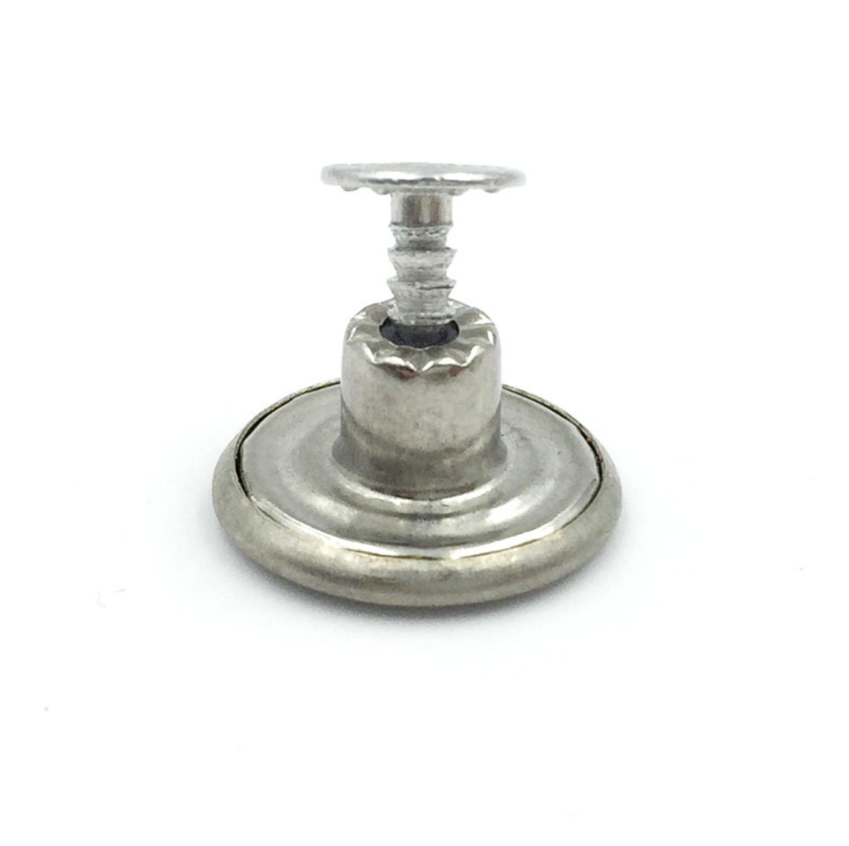 PLAIN SHEET BUTTON Antique Silver